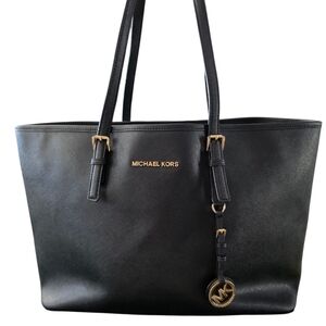 #74 Michael Kors Black Tote Bag